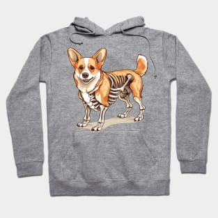 Skeleton Pembroke Welsh Corgi Dog Hoodie